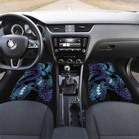 Polynesia Sea Turtle Day Car Mats Tribal Honu Plumeria Polynesian Pattern LT14 Set 2pcs - Front Purple - Polynesian Pride