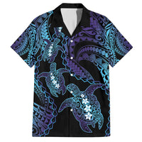 Polynesia Sea Turtle Day Family Matching Long Sleeve Bodycon Dress and Hawaiian Shirt Tribal Honu Plumeria Polynesian Pattern