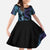 Polynesia Sea Turtle Day Family Matching Off The Shoulder Long Sleeve Dress and Hawaiian Shirt Tribal Honu Plumeria Polynesian Pattern