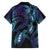 Polynesia Sea Turtle Day Family Matching Off The Shoulder Long Sleeve Dress and Hawaiian Shirt Tribal Honu Plumeria Polynesian Pattern