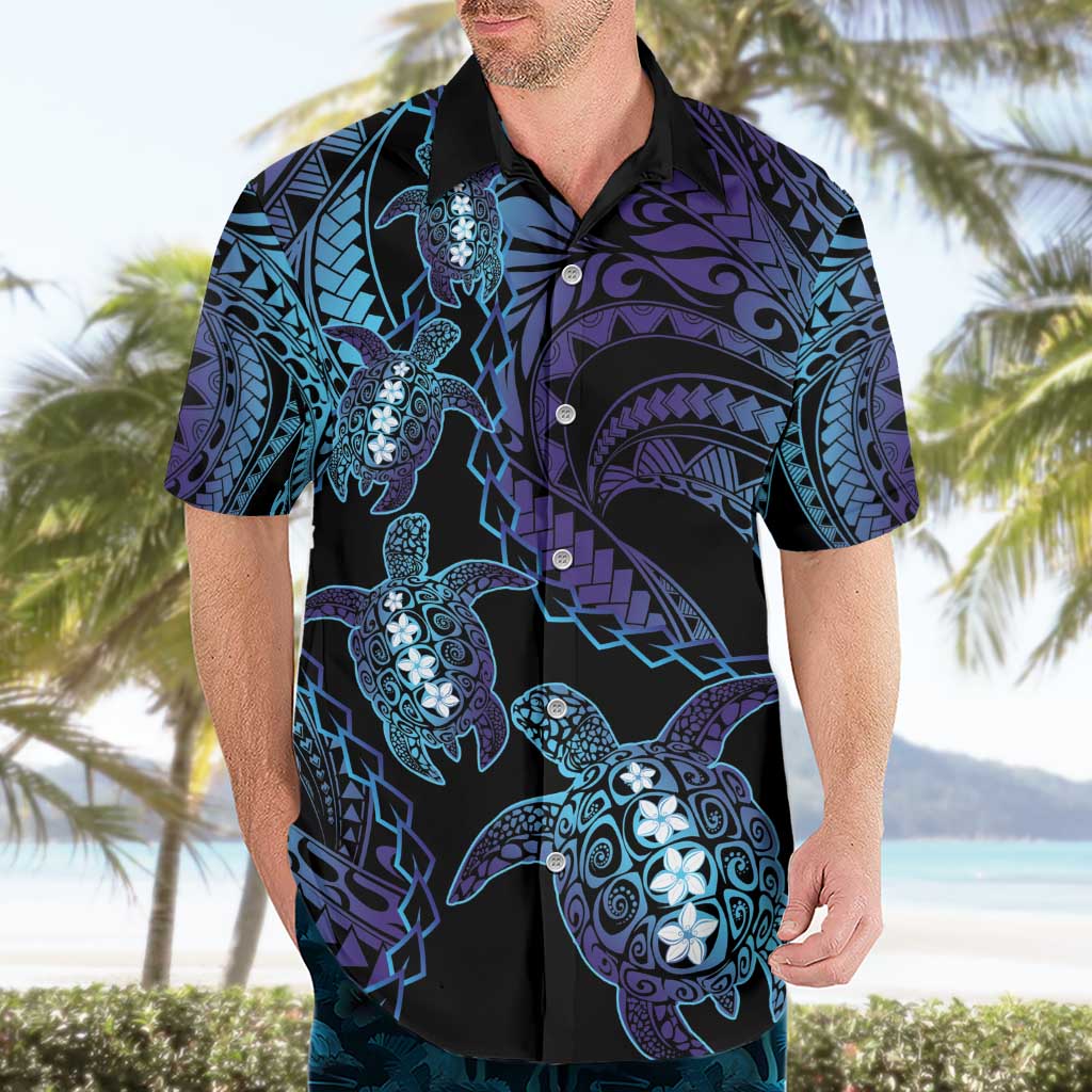 Polynesia Sea Turtle Day Hawaiian Shirt Tribal Honu Plumeria Polynesian Pattern LT14 - Polynesian Pride