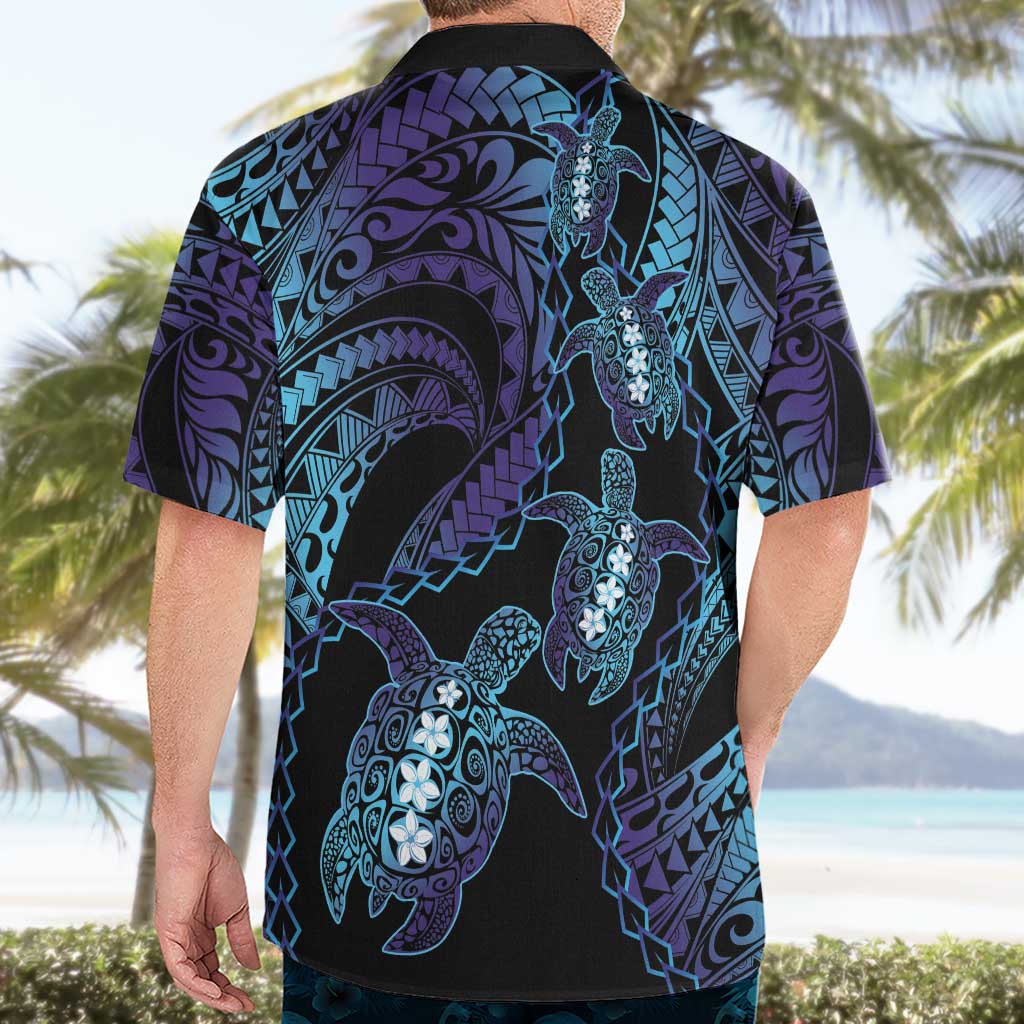 Polynesia Sea Turtle Day Hawaiian Shirt Tribal Honu Plumeria Polynesian Pattern LT14 - Polynesian Pride