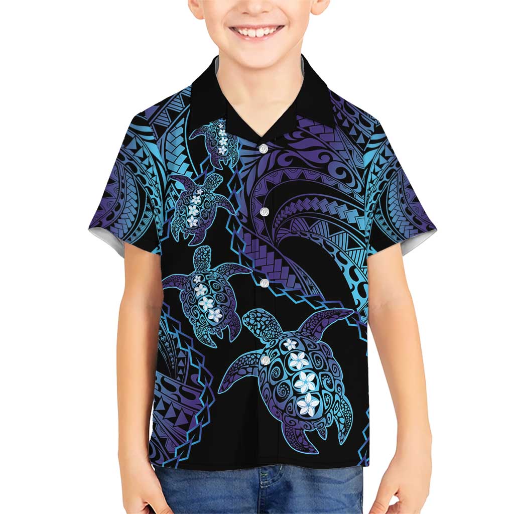Polynesia Sea Turtle Day Hawaiian Shirt Tribal Honu Plumeria Polynesian Pattern LT14 - Polynesian Pride