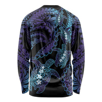 Polynesia Sea Turtle Day Long Sleeve Shirt Tribal Honu Plumeria Polynesian Pattern LT14 - Polynesian Pride