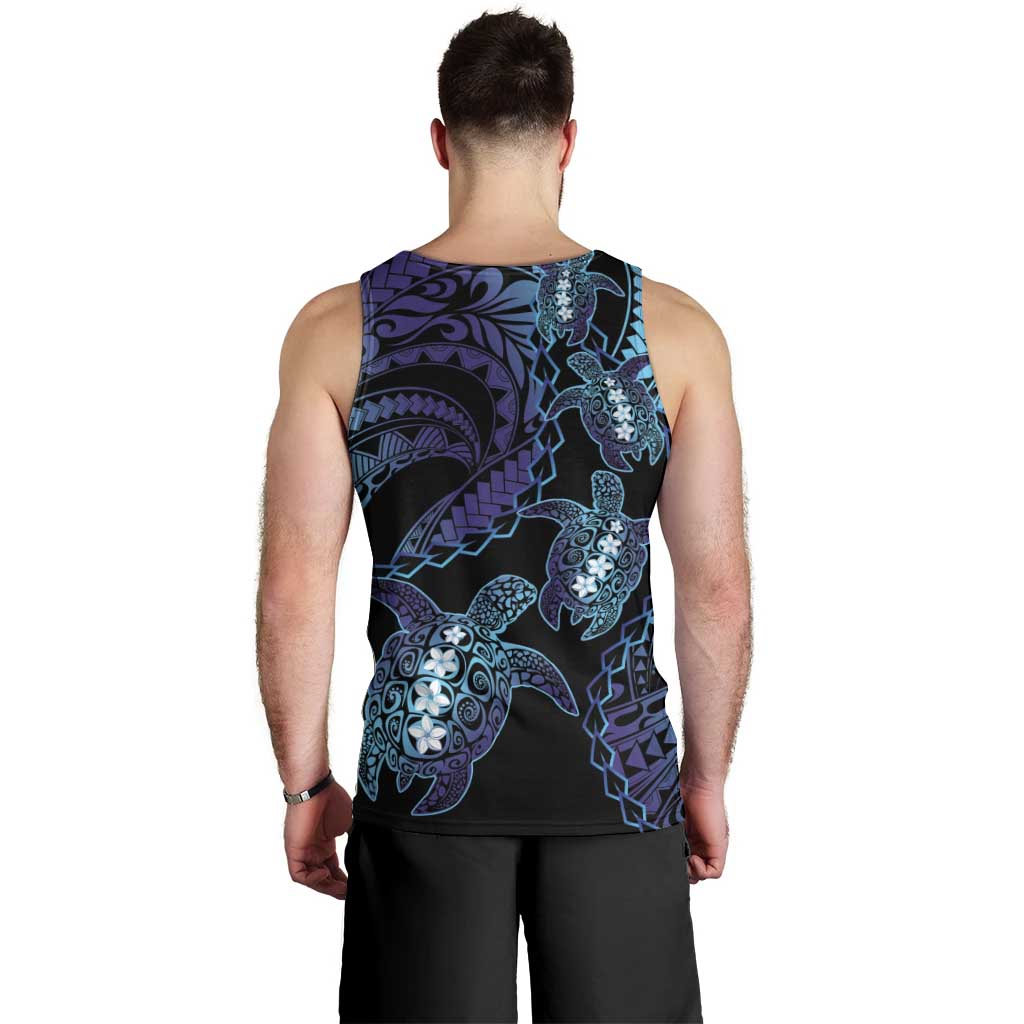 Polynesia Sea Turtle Day Men Tank Top Tribal Honu Plumeria Polynesian Pattern LT14 - Polynesian Pride