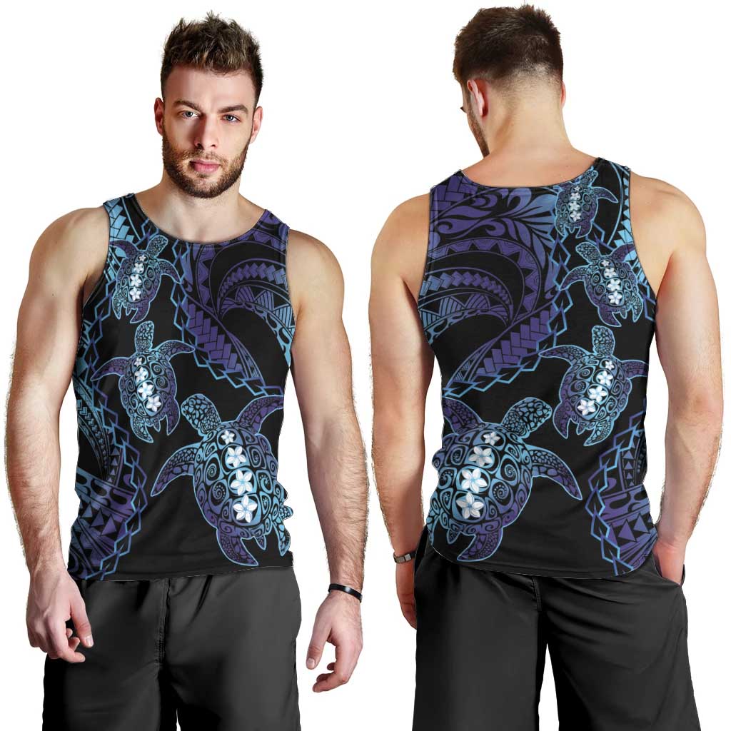 Polynesia Sea Turtle Day Men Tank Top Tribal Honu Plumeria Polynesian Pattern LT14 - Polynesian Pride