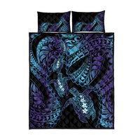 Polynesia Sea Turtle Day Quilt Bed Set Tribal Honu Plumeria Polynesian Pattern LT14 - Polynesian Pride