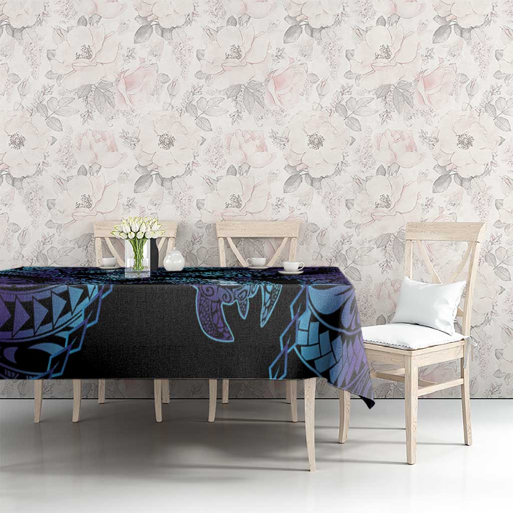 Polynesia Sea Turtle Day Tablecloth Tribal Honu Plumeria Polynesian Pattern LT14 - Polynesian Pride