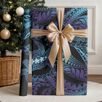 Polynesia Sea Turtle Day Wrapping Paper Tribal Honu Plumeria Polynesian Pattern LT14 - Polynesian Pride