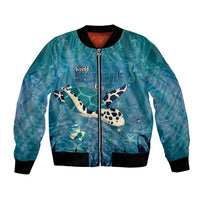 World Sea Turtle Day Polynesia Bomber Jacket Go With The Flow