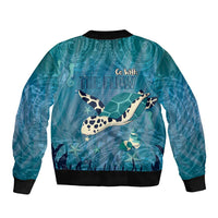 World Sea Turtle Day Polynesia Bomber Jacket Go With The Flow