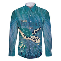 World Sea Turtle Day Polynesia Family Matching Puletasi and Hawaiian Shirt Go With The Flow
