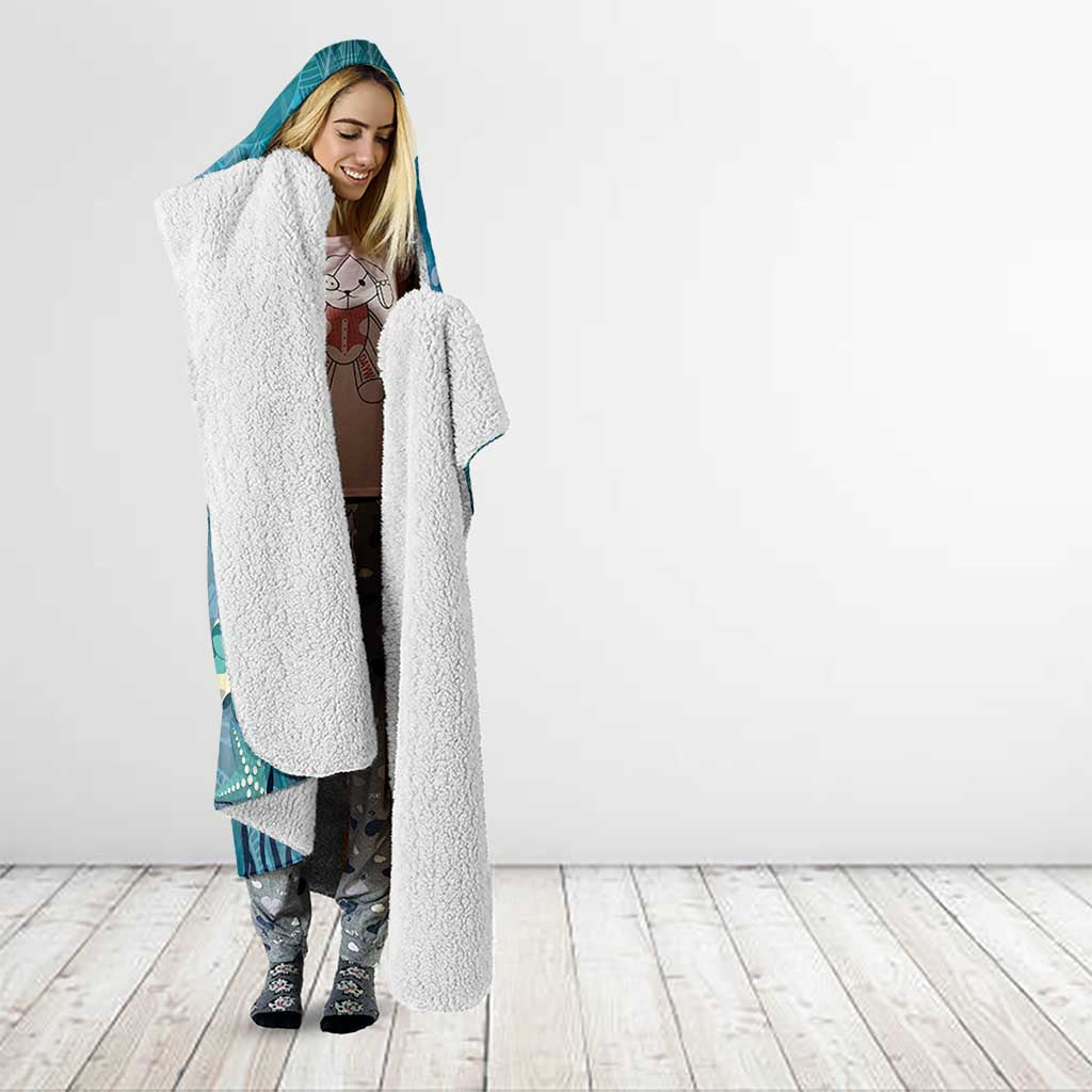 World Sea Turtle Day Polynesia Hooded Blanket Go With The Flow LT14 - Polynesian Pride