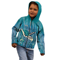 World Sea Turtle Day Polynesia Kid Hoodie Go With The Flow