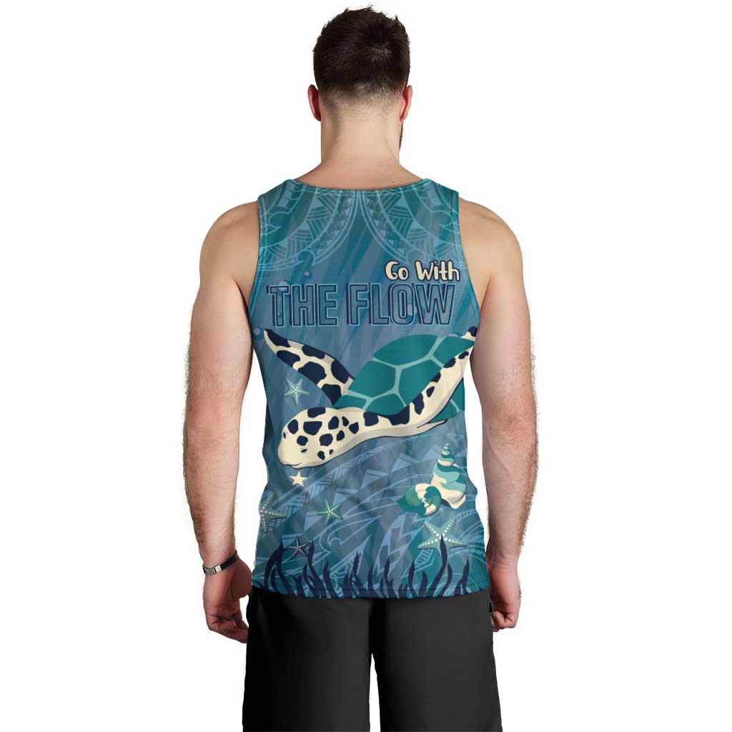World Sea Turtle Day Polynesia Men Tank Top Go With The Flow LT14 - Polynesian Pride