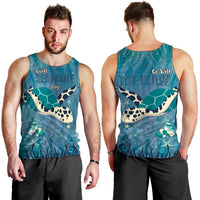 World Sea Turtle Day Polynesia Men Tank Top Go With The Flow LT14 - Polynesian Pride
