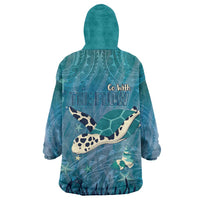 World Sea Turtle Day Polynesia Wearable Blanket Hoodie Go With The Flow LT14 - Polynesian Pride