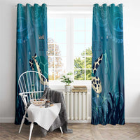 World Sea Turtle Day Polynesia Window Curtain Go With The Flow LT14 - Polynesian Pride