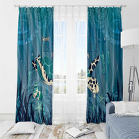 World Sea Turtle Day Polynesia Window Curtain Go With The Flow LT14 - Polynesian Pride