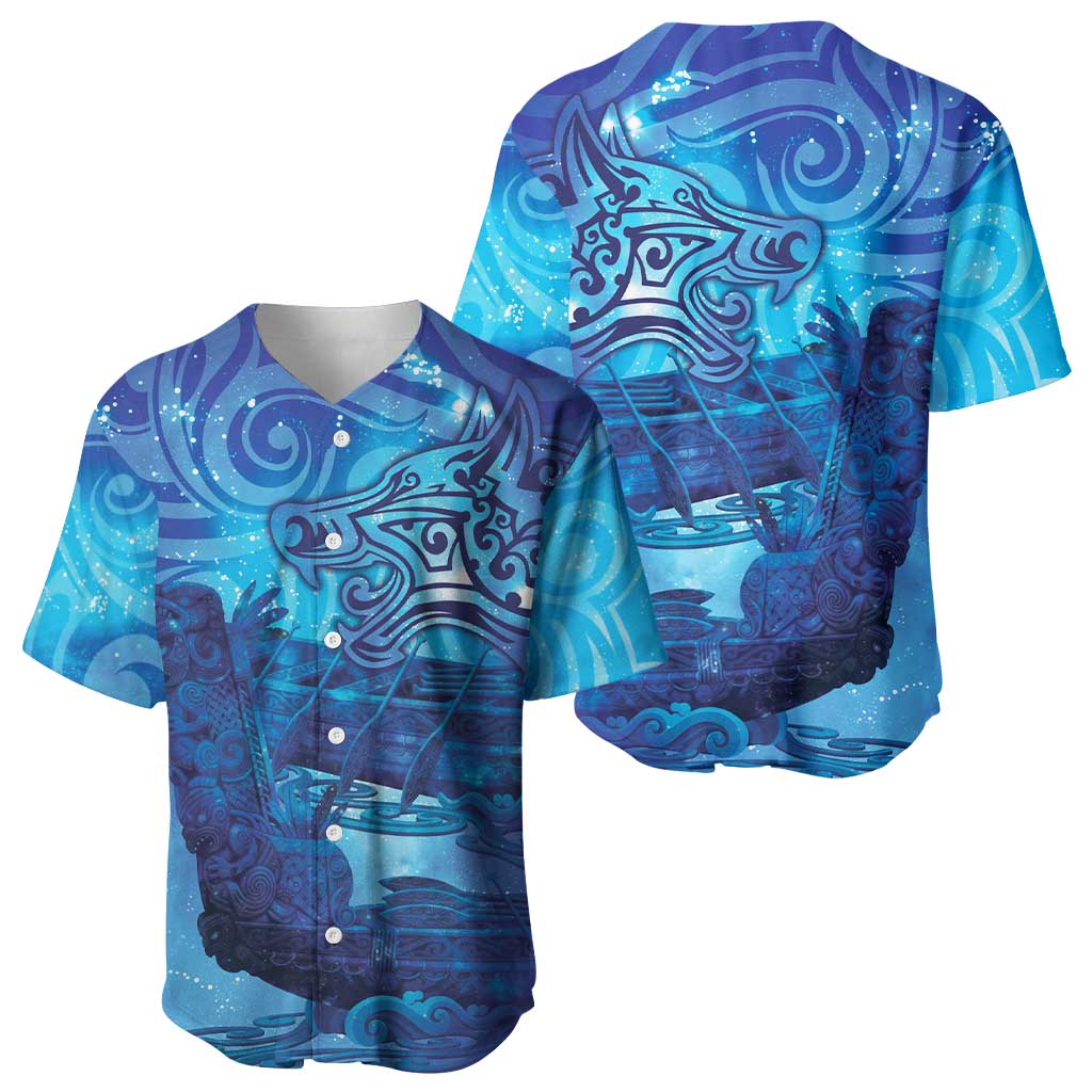 Kuri New Zealand Matariki Baseball Jersey Aotearoa Dog Waka Maori New Year Galaxy Vibes