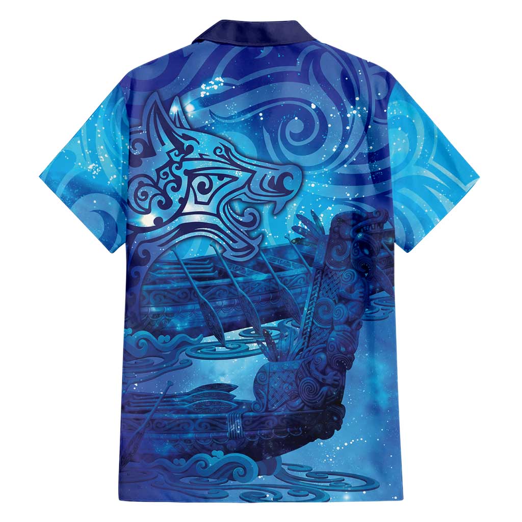 Kuri New Zealand Matariki Family Matching Long Sleeve Bodycon Dress and Hawaiian Shirt Aotearoa Dog Waka Maori New Year Galaxy Vibes