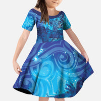 Kuri New Zealand Matariki Family Matching Puletasi and Hawaiian Shirt Aotearoa Dog Waka Maori New Year Galaxy Vibes