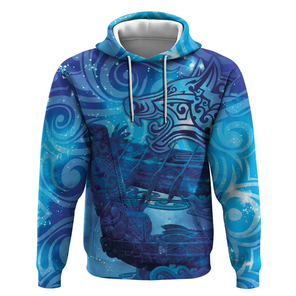 Kuri New Zealand Matariki Hoodie Aotearoa Dog Waka Maori New Year Galaxy Vibes