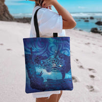 Kuri New Zealand Matariki Tote Bag Aotearoa Dog Waka Maori New Year Galaxy Vibes