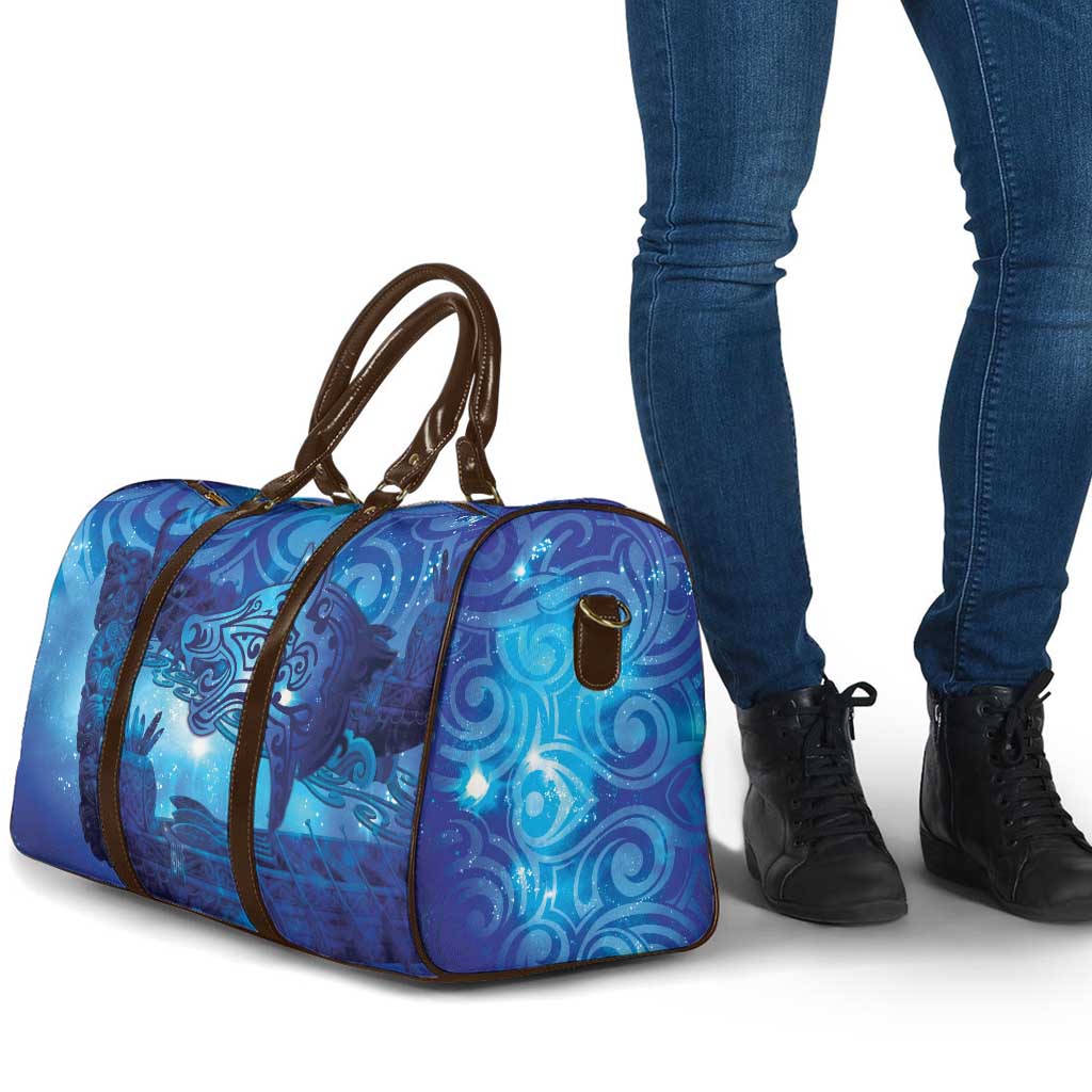 Kuri New Zealand Matariki Travel Bag Aotearoa Dog Waka Maori New Year Galaxy Vibes