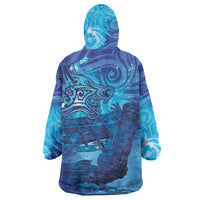 Kuri New Zealand Matariki Wearable Blanket Hoodie Aotearoa Dog Waka Maori New Year Galaxy Vibes