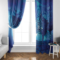Kuri New Zealand Matariki Window Curtain Aotearoa Dog Waka Maori New Year Galaxy Vibes