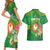Personalized Manu'a Cession Day Couples Matching Short Sleeve Bodycon Dress and Hawaiian Shirt Tropical Flowers With Polynesian Pattern