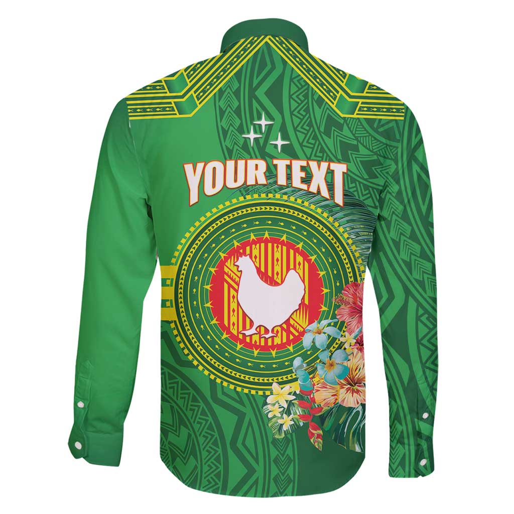 Personalized Manu'a Cession Day Family Matching Puletasi and Hawaiian Shirt Tropical Flowers With Polynesian Pattern LT14 - Polynesian Pride