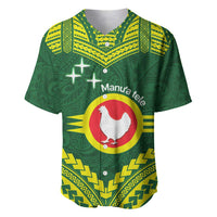 Manu'a Flag Day Baseball Jersey Polynesian Pattern National Color Proud
