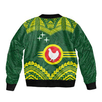 Manu'a Flag Day Bomber Jacket Polynesian Pattern National Color Proud