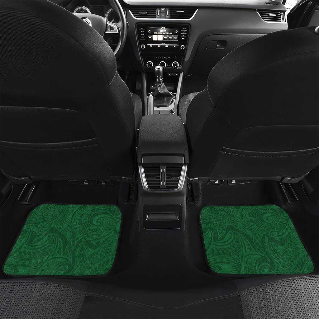 Manu'a Flag Day Car Mats Polynesian Pattern National Color Proud LT14 Set 2pcs - Back Green - Polynesian Pride