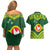 Manu'a Flag Day Couples Matching Off Shoulder Short Dress and Hawaiian Shirt Polynesian Pattern National Color Proud