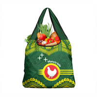 Manu'a Flag Day Grocery Bag Polynesian Pattern National Color Proud LT14 1-pack One Size Green - Polynesian Pride