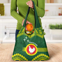 Manu'a Flag Day Grocery Bag Polynesian Pattern National Color Proud LT14 - Polynesian Pride