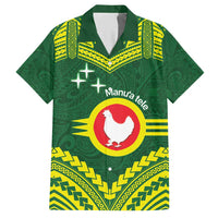 Manu'a Flag Day Hawaiian Shirt Polynesian Pattern National Color Proud LT14 Green - Polynesian Pride