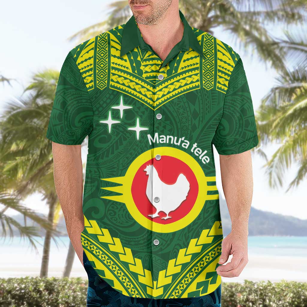 Manu'a Flag Day Hawaiian Shirt Polynesian Pattern National Color Proud LT14 - Polynesian Pride