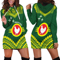 Manu'a Flag Day Hoodie Dress Polynesian Pattern National Color Proud LT14 - Polynesian Pride
