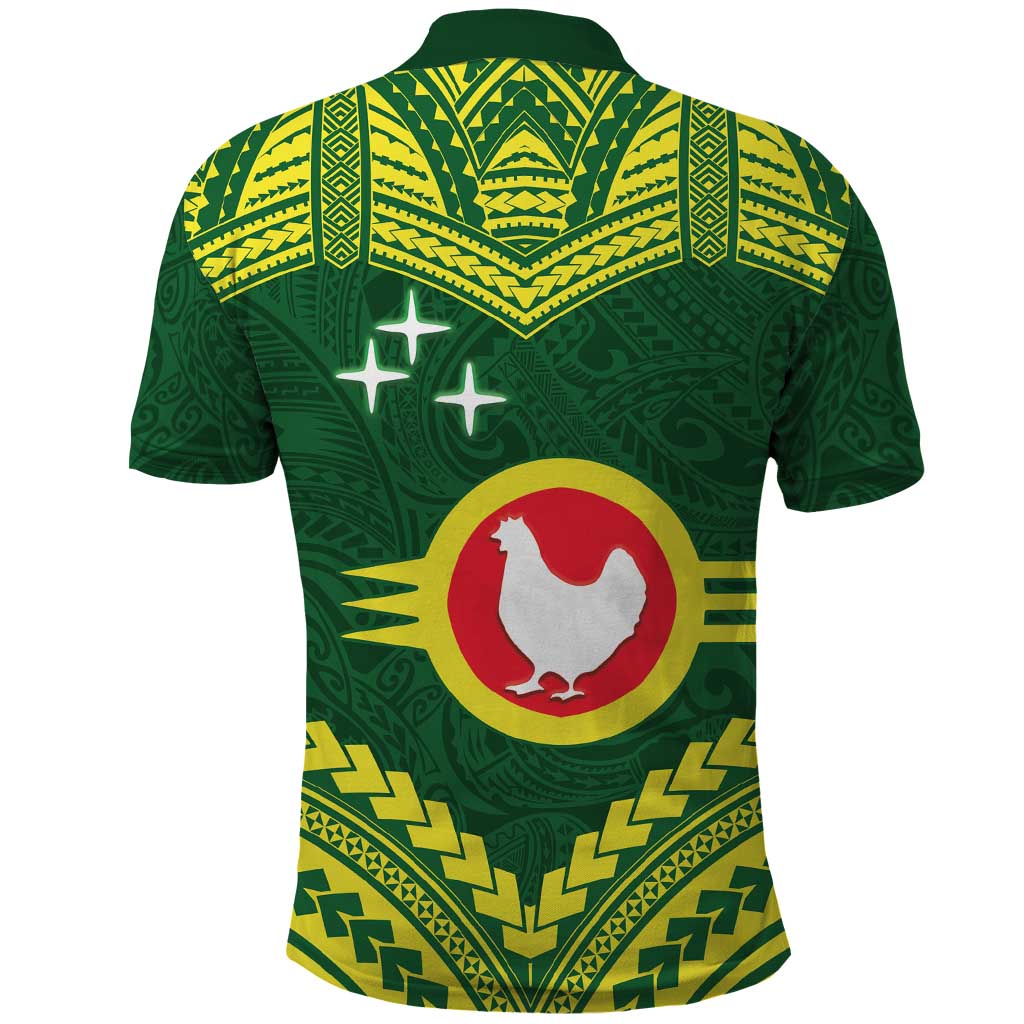 Manu'a Flag Day Polo Shirt Polynesian Pattern National Color Proud LT14 - Polynesian Pride