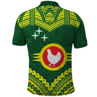 Manu'a Flag Day Polo Shirt Polynesian Pattern National Color Proud LT14 - Polynesian Pride