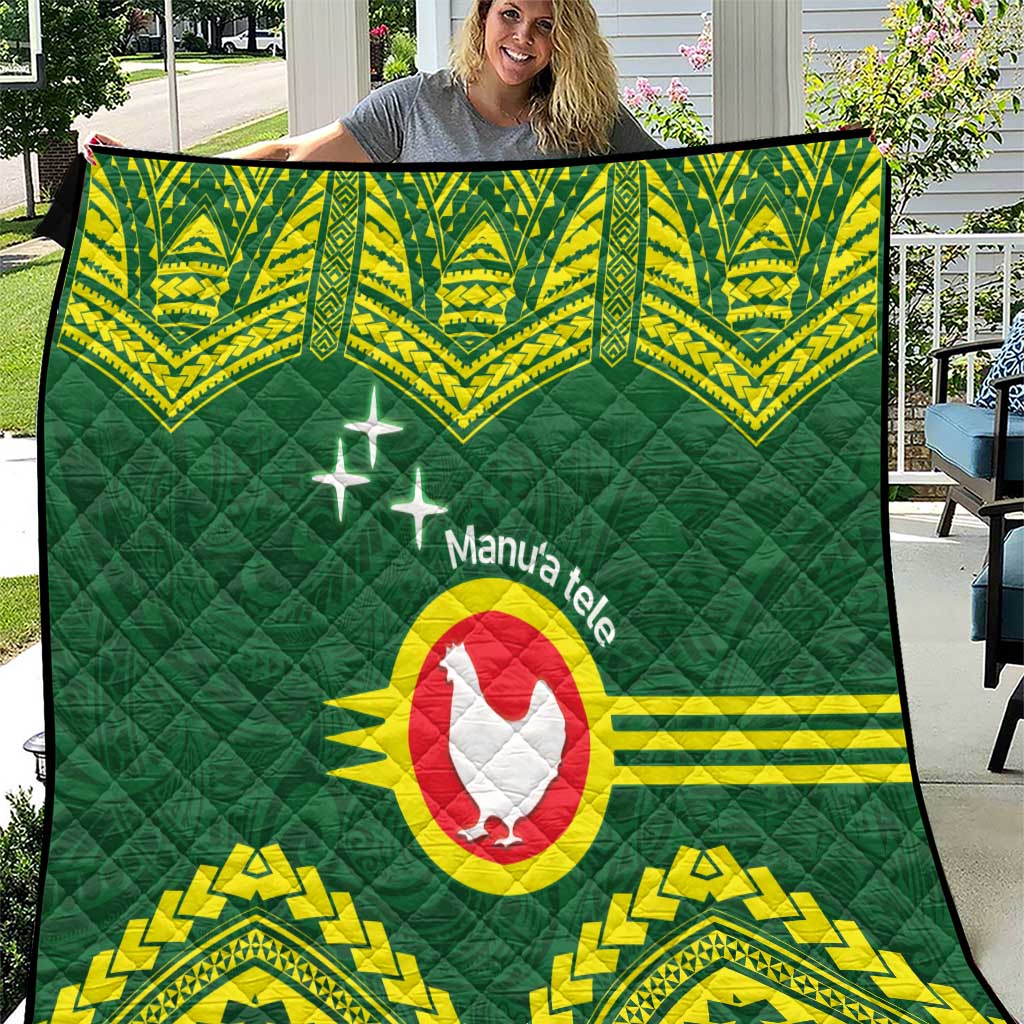 Manu'a Flag Day Quilt Polynesian Pattern National Color Proud