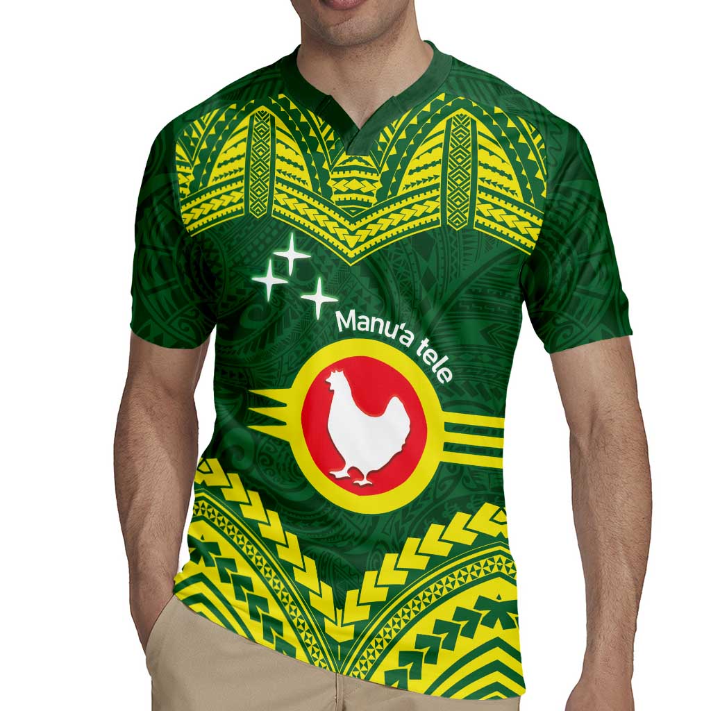 Manu'a Flag Day Rugby Jersey Polynesian Pattern National Color Proud LT14 - Polynesian Pride