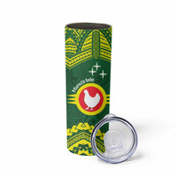 Manu'a Flag Day Skinny Tumbler Polynesian Pattern National Color Proud