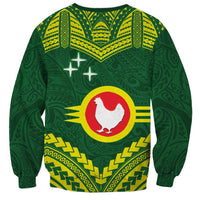 Manu'a Flag Day Sweatshirt Polynesian Pattern National Color Proud LT14 - Polynesian Pride