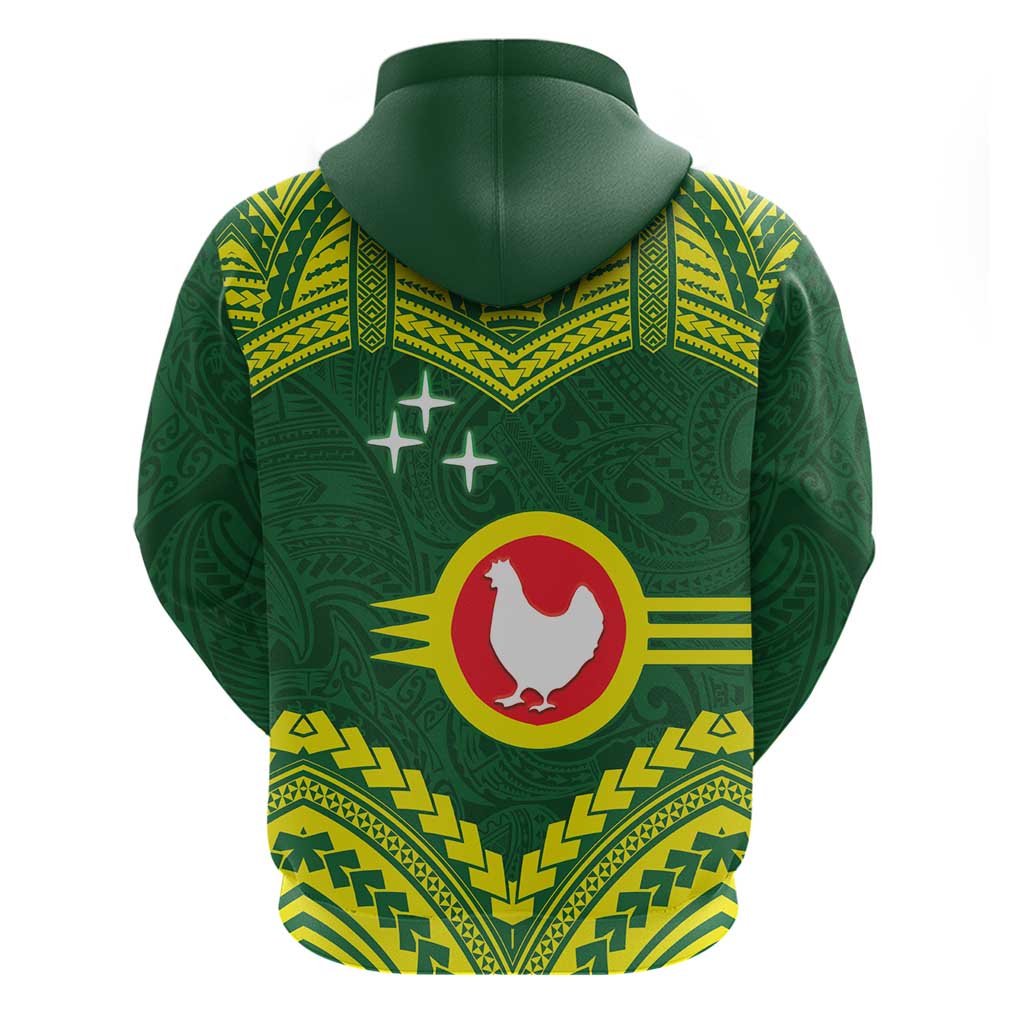 Manu'a Flag Day Zip Hoodie Polynesian Pattern National Color Proud