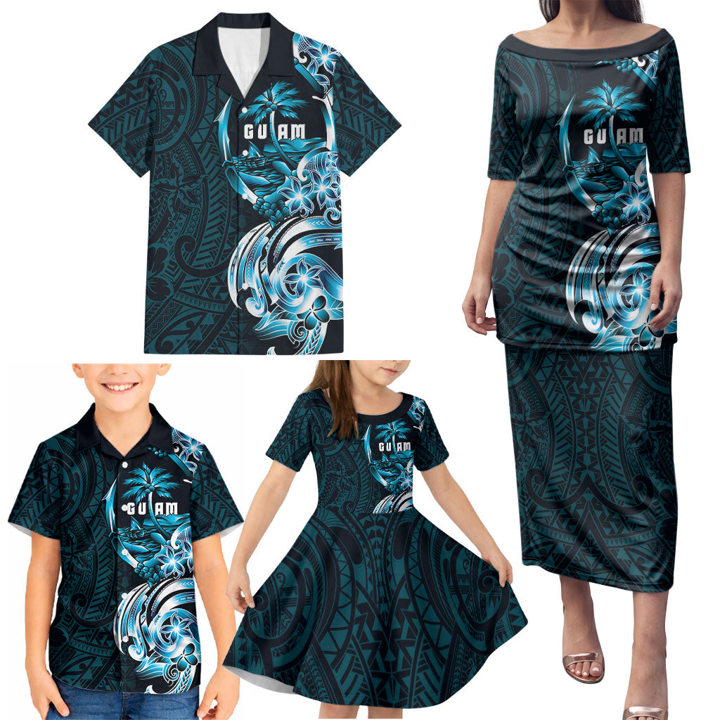 Asut Guam Chamorro Family Matching Puletasi and Hawaiian Shirt Guahan Seal Tattoo LT14 - Polynesian Pride